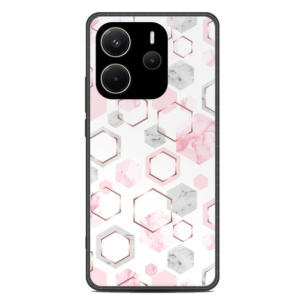 Stylish Marble Series Soft Phone Case - Metal Case - Design 4 - Xiaomi Redmi Note 14 5G