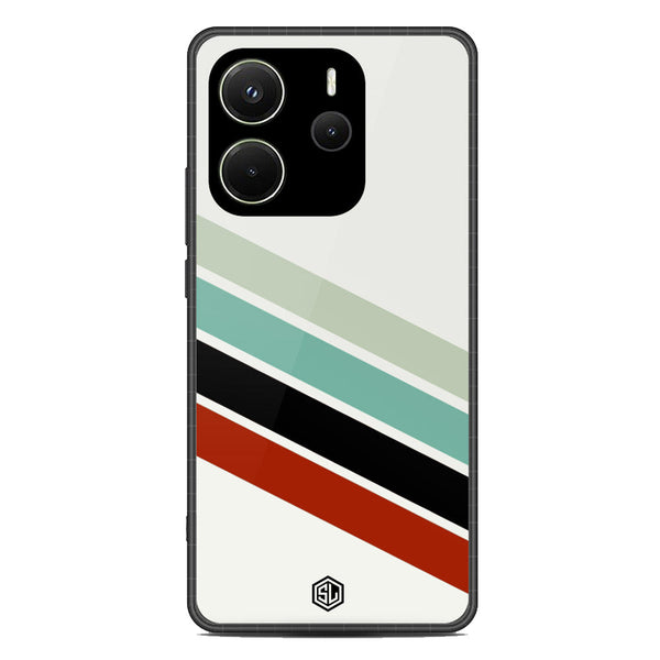 Retro Stripes Series Soft Phone Case - Metal Case - Design 2 - Xiaomi Redmi Note 14 Pro 5G