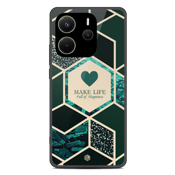 Happiness Series Soft Phone Case - Metal Case - Design 4 - Xiaomi Redmi Note 14 5G