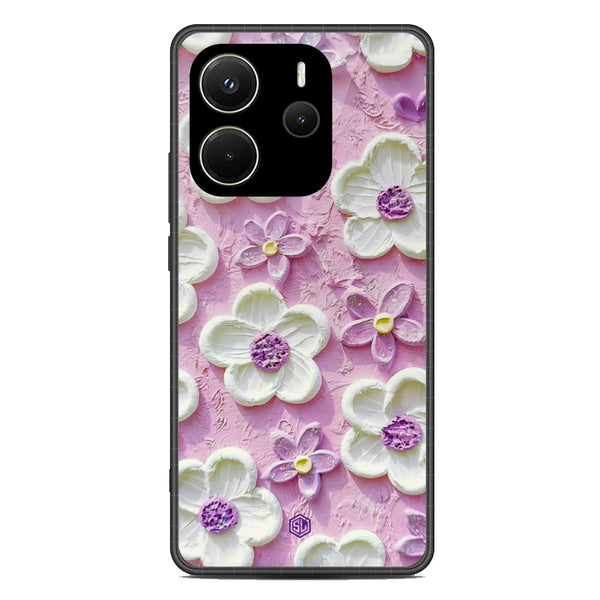 Floral Series Soft Phone Case - Metal Case - Design 4 - Xiaomi Redmi Note 14 4G