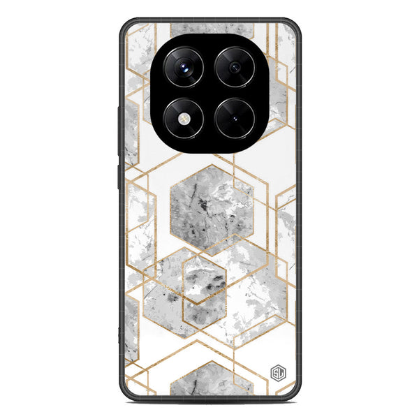 Stylish Marble Series Soft Phone Case - Metal Case - Design 2 - Xiaomi Redmi Note 14 Pro 5G