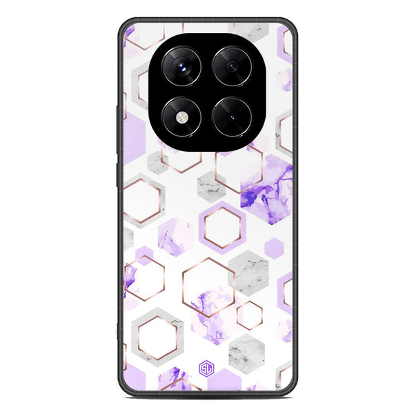 Stylish Marble Series Soft Phone Case - Metal Case - Design 5 - Xiaomi Redmi Note 14 Pro 5G