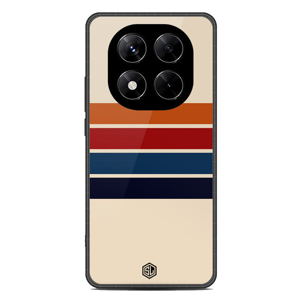 Retro Stripes Series Soft Phone Case - Metal Case - Design 3 - Xiaomi Redmi Note 14 Pro 4G