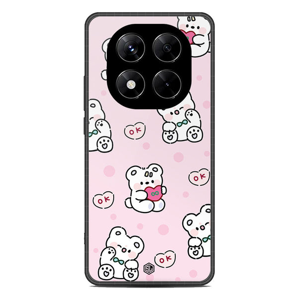 Cute Korean Design Series Soft Phone Case - Metal Case - Design 1 - Xiaomi Redmi Note 14 Pro 5G