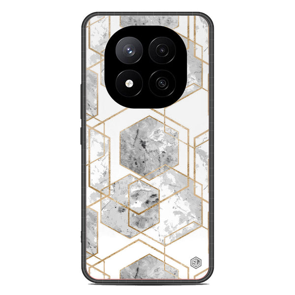 Stylish Marble Series Soft Phone Case - Metal Case - Design 2 - Xiaomi Redmi Note 14 Pro Plus 5G