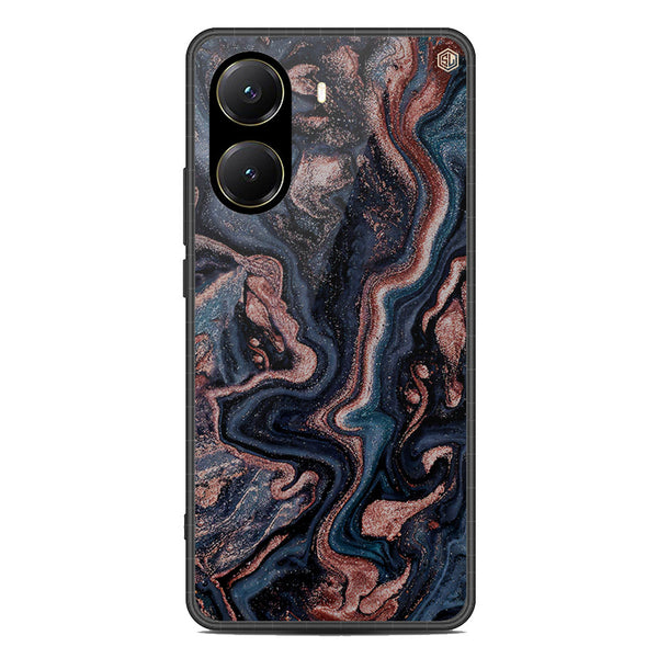 Marble Series Soft Phone Case - Metal Case - Design 4 - Xiaomi Poco X7 Pro