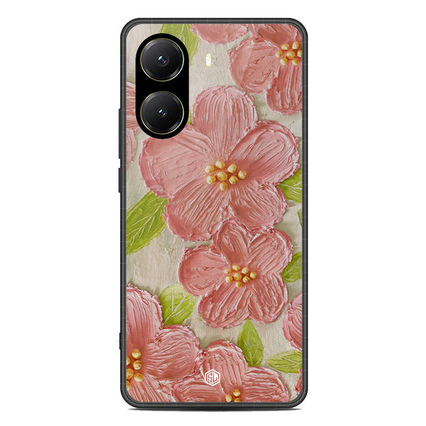 Floral Series Soft Phone Case - Metal Case - Design 9 - Xiaomi Redmi Turbo 4