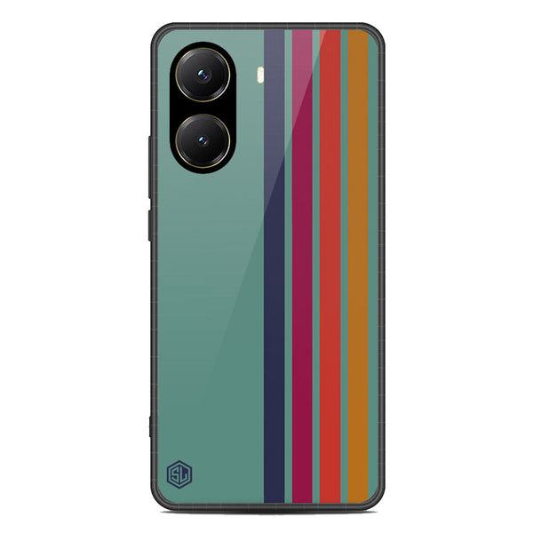 Retro Stripes Series Soft Phone Case - Metal Case - Design 5 - Xiaomi Redmi Turbo 4
