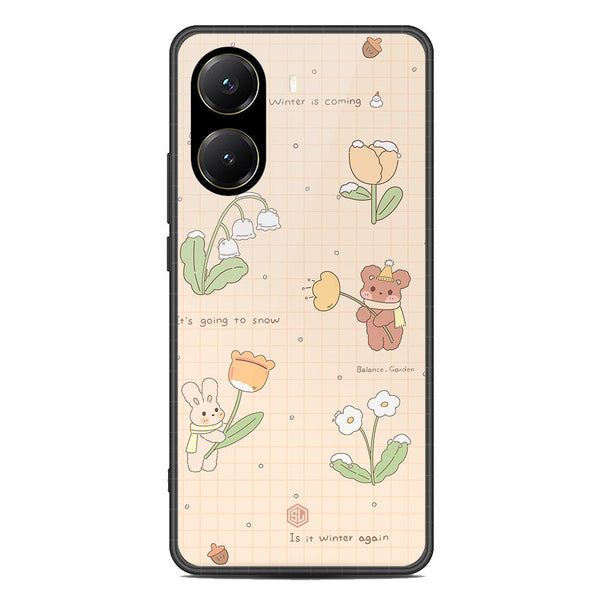 Cute Korean Design Series Soft Phone Case - Premium Glass Case - Design 4 - Xiaomi Redmi Turbo 4