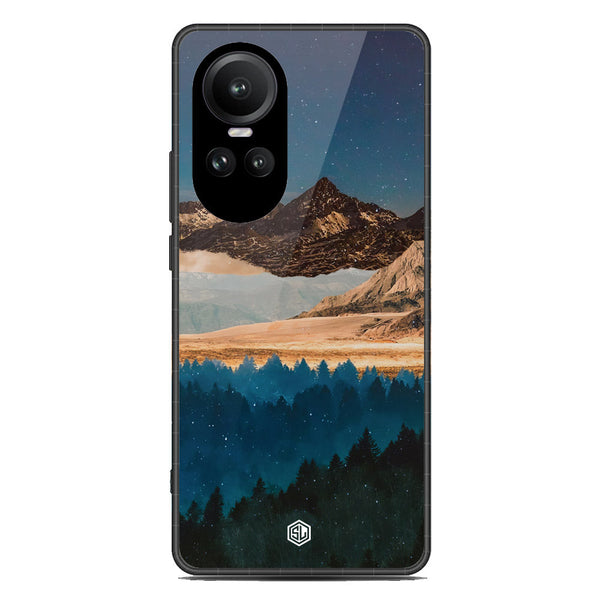 Mountains Wanderlust Series Soft Phone Case - Premium Glass Case - Design 1 - Oppo Reno 10 Pro