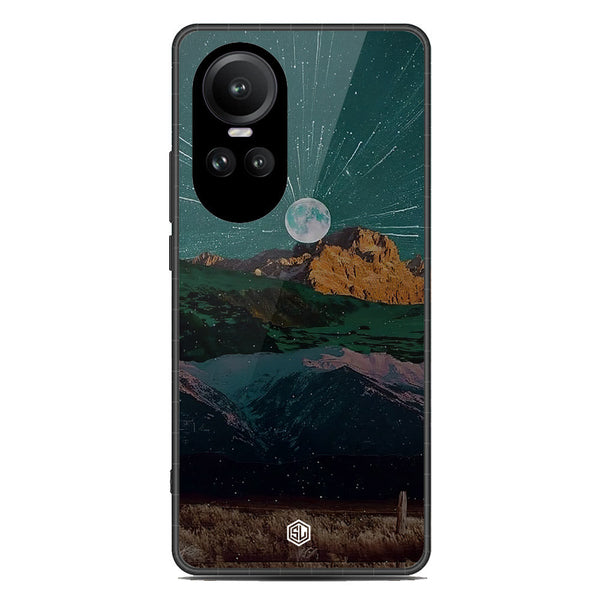 Mountains Wanderlust Series Soft Phone Case - Premium Glass Case - Design 3 - Oppo Reno 10 Pro