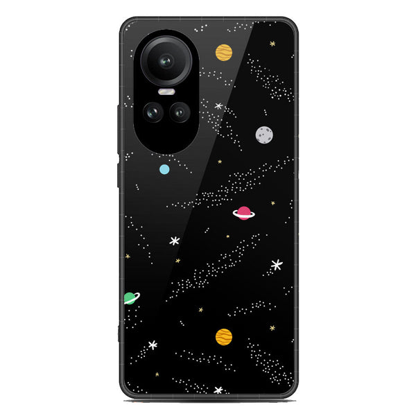 Space Series Soft Phone Case - Premium Glass Case - Design 2 - Oppo Reno 10 Pro