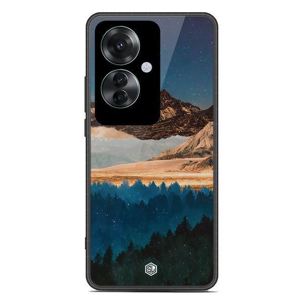 Mountains Wanderlust Series Soft Phone Case - Premium Glass Case - Design 1 - Oppo Reno 11F