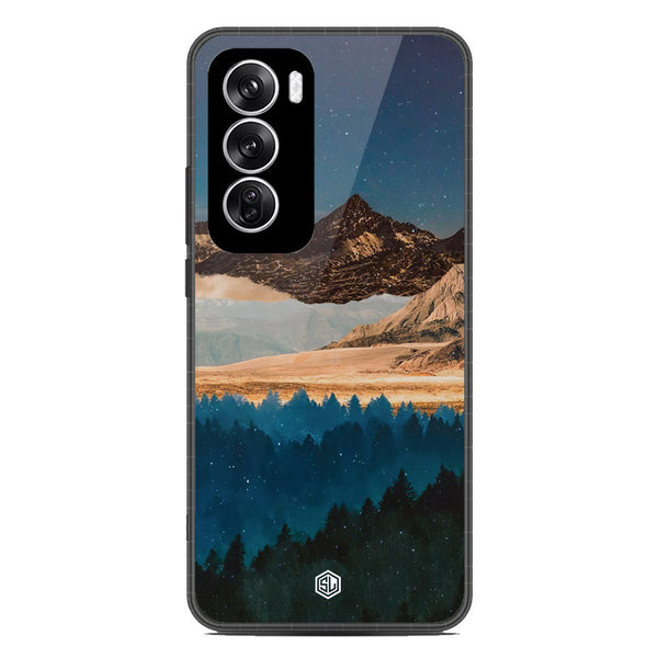 Mountains Wanderlust Series Soft Phone Case - Metal Case - Design 1 - Oppo Reno 12