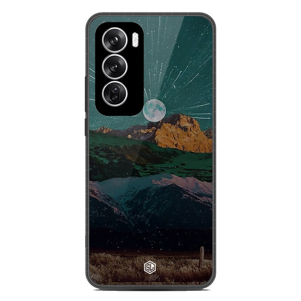 Mountains Wanderlust Series Soft Phone Case - Metal Case - Design 3 - Oppo Reno 12