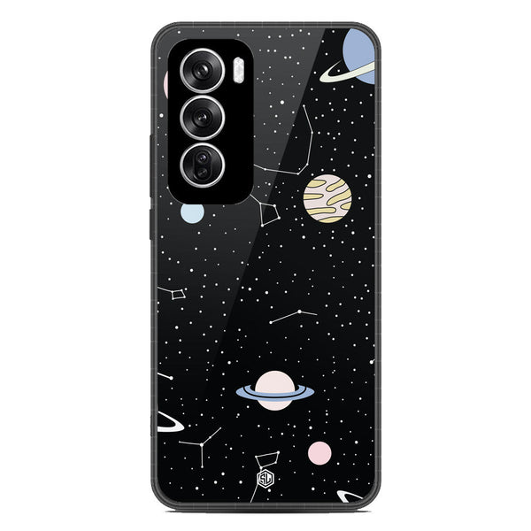 Space Series Soft Phone Case - Metal Case - Design 1 - Oppo Reno 12