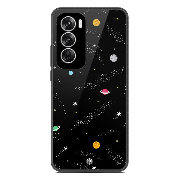 Space Series Soft Phone Case - Metal Case - Design 2 - Oppo Reno 12
