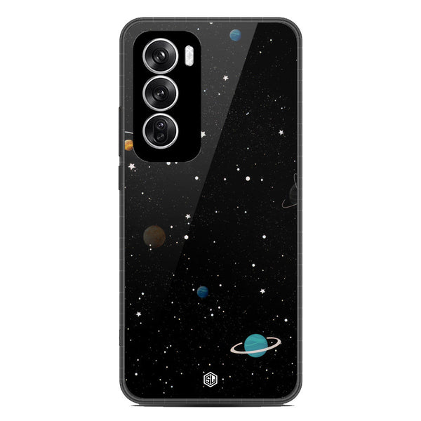 Space Series Soft Phone Case - Metal Case - Design 3 - Oppo Reno 12