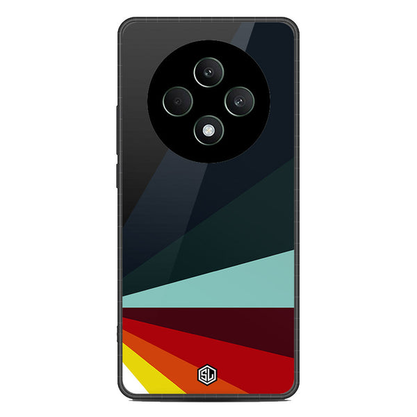 Retro Stripes Series Soft Phone Case - Metal Case - Design 1 - Oppo Reno 12F