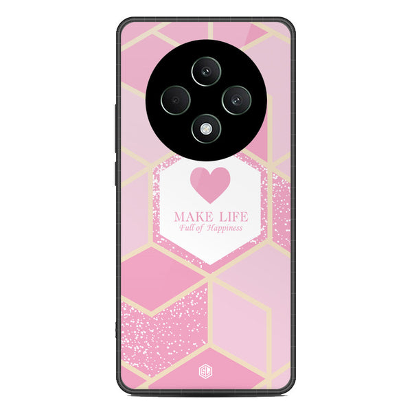 Happiness Series Soft Phone Case - Metal Case - Design 3 - Oppo Reno 12F