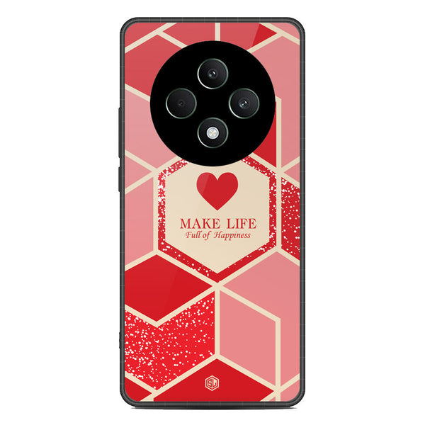 Happiness Series Soft Phone Case - Metal Case - Design 5 - Oppo Reno 12F