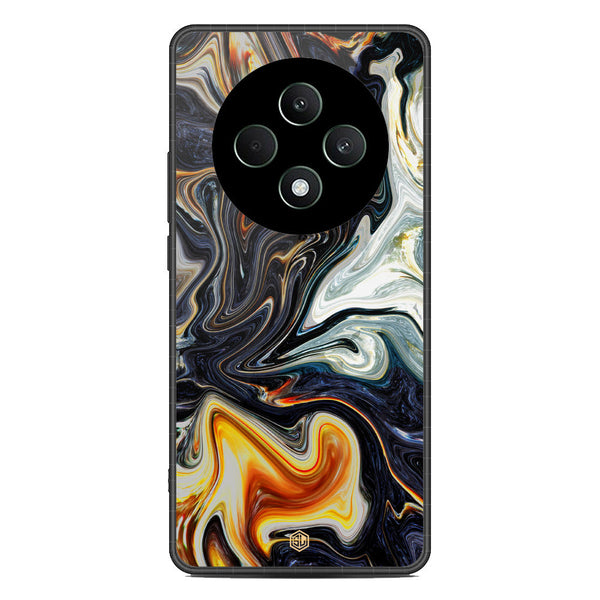 Marble Series Soft Phone Case - Metal Case - Design 1 - Oppo Reno 12F