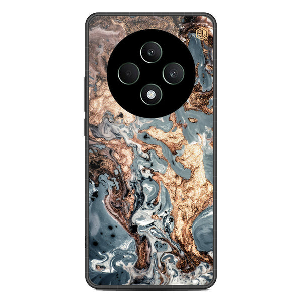 Marble Series Soft Phone Case - Metal Case - Design 5 - Oppo Reno 12F