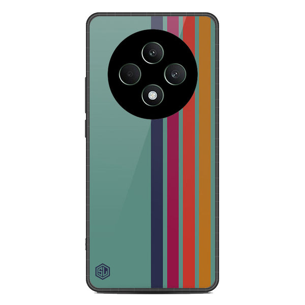 Retro Stripes Series Soft Phone Case - Metal Case - Design 5 - Oppo Reno 12F