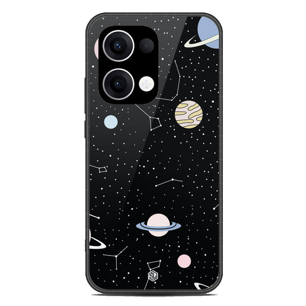 Space Series Soft Phone Case - Metal Case - Design 1 - Oppo Reno 13