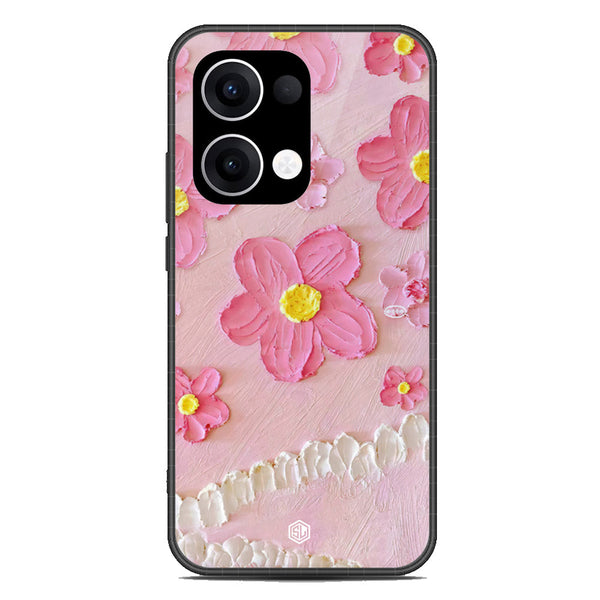 Floral Series Soft Phone Case - Metal Case - Design 2 - Oppo Reno 13