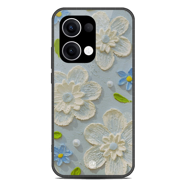 Floral Series Soft Phone Case - Metal Case - Design 3 - Oppo Reno 13