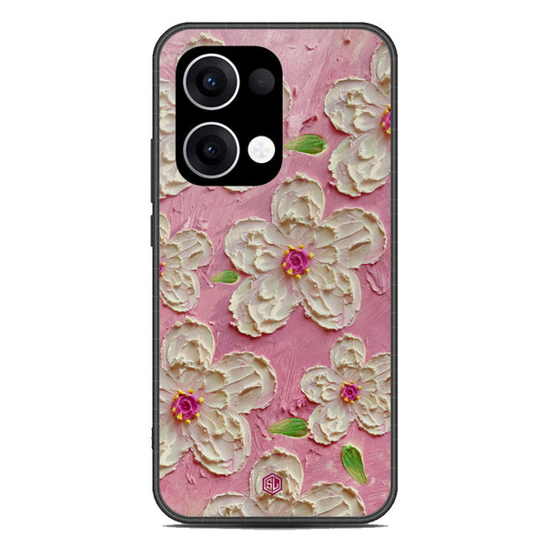 Floral Series Soft Phone Case - Metal Case - Design 5 - Oppo Reno 13