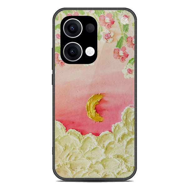 Floral Series Soft Phone Case - Metal Case - Design 7 - Oppo Reno 13