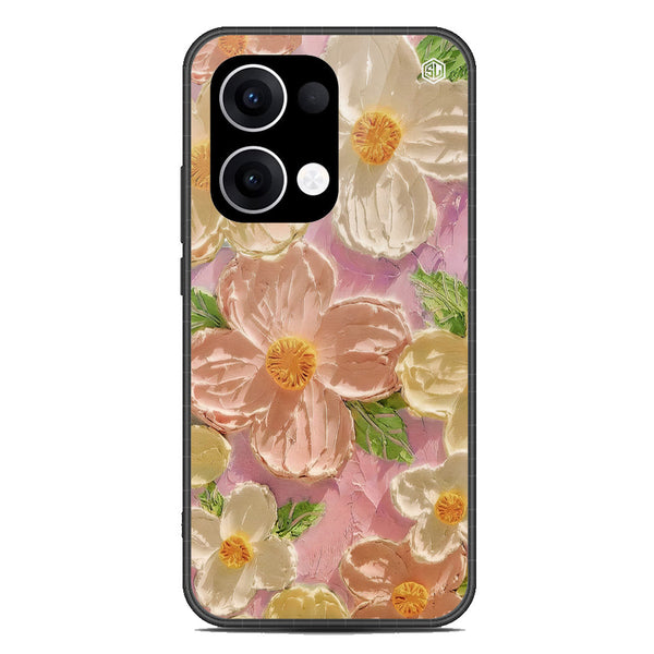 Floral Series Soft Phone Case - Metal Case - Design 11 - Oppo Reno 13