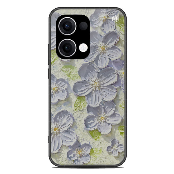 Floral Series Soft Phone Case - Metal Case - Design 12 - Oppo Reno 13