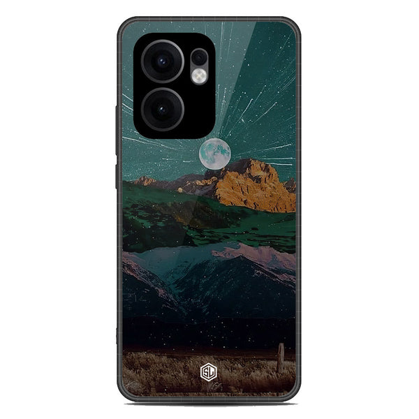 Mountains Wanderlust Series Soft Phone Case - Metal Case - Design 3 - Oppo Reno 13F 4G