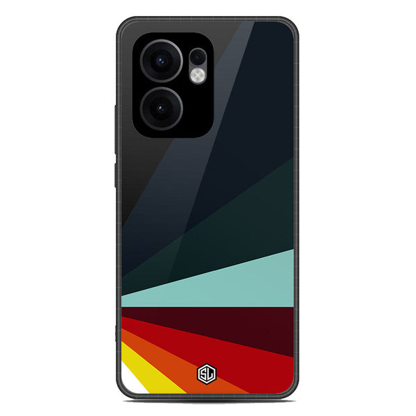 Retro Stripes Series Soft Phone Case - Metal Case - Design 1 - Oppo Reno 13F