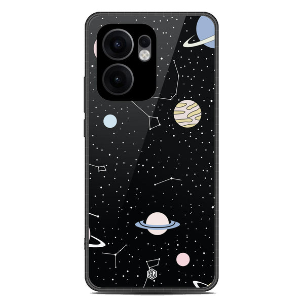 Space Series Soft Phone Case - Metal Case - Design 1 - Oppo Reno 13F 4G