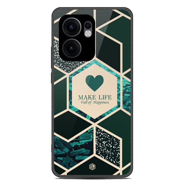 Happiness Series Soft Phone Case - Metal Case - Design 4 - Oppo Reno 13F