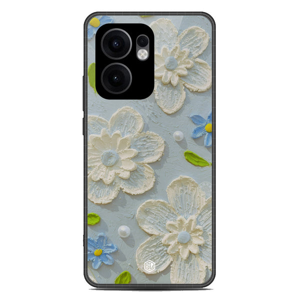Floral Series Soft Phone Case - Metal Case - Design 3 - Oppo Reno 13F