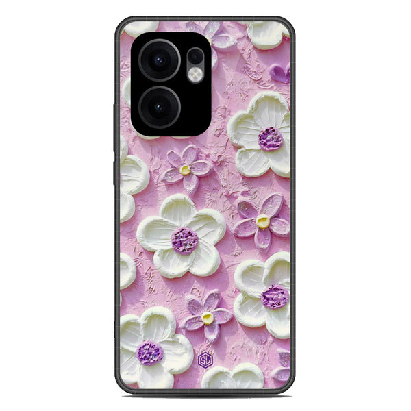 Floral Series Soft Phone Case - Metal Case - Design 4 - Oppo Reno 13F