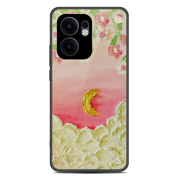Floral Series Soft Phone Case - Metal Case - Design 7 - Oppo Reno 13F