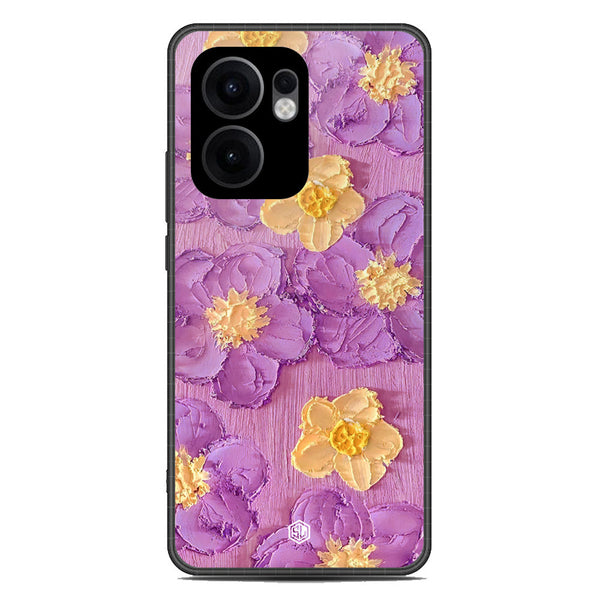 Floral Series Soft Phone Case - Metal Case - Design 8 - Oppo Reno 13F