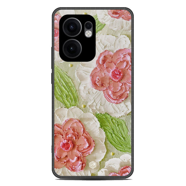 Floral Series Soft Phone Case - Metal Case - Design 13 - Oppo Reno 13F 4G