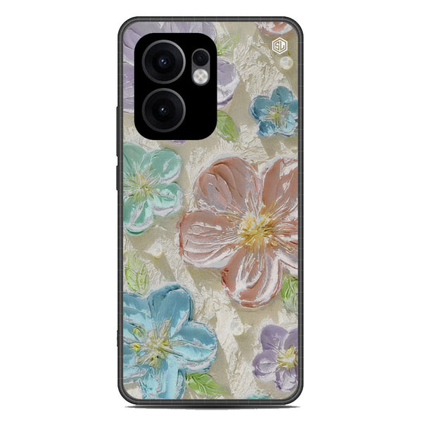 Floral Series Soft Phone Case - Metal Case - Design 14 - Oppo Reno 13F 4G