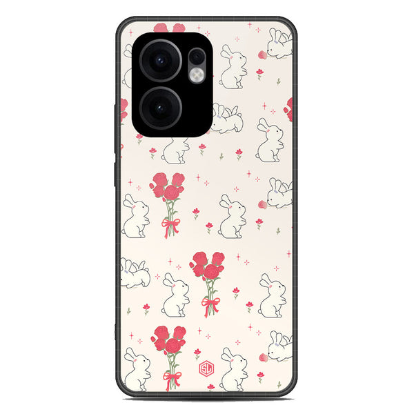 Cute Korean Design Series Soft Phone Case - Metal Case - Design 6 - Oppo Reno 13F