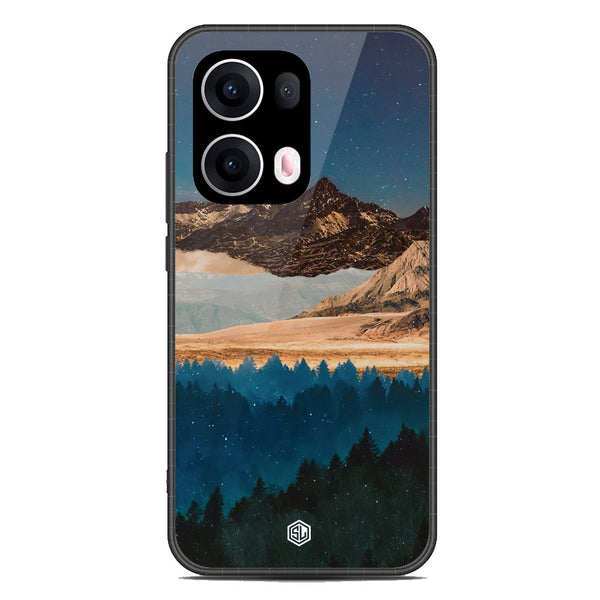 Mountains Wanderlust Series Soft Phone Case - Metal Case - Design 1 - Oppo Reno 13 Pro