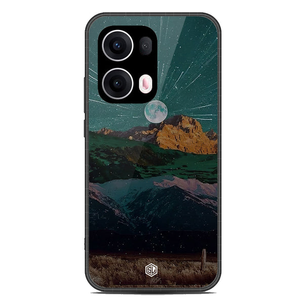 Mountains Wanderlust Series Soft Phone Case - Metal Case - Design 3 - Oppo Reno 13 Pro