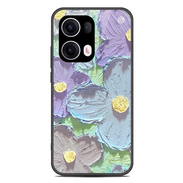 Floral Series Soft Phone Case - Metal Case - Design 1 - Oppo Reno 13 Pro