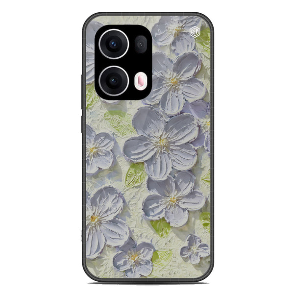 Floral Series Soft Phone Case - Metal Case - Design 12 - Oppo Reno 13 Pro